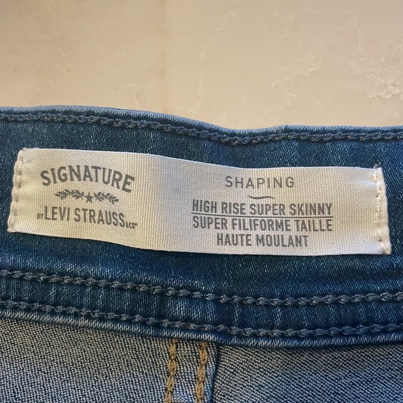 LEVIS HIGH RISE SUPER SKINNY JEANS - Picture 4 of 6